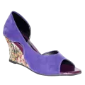 Fiorella Purple Peep Toes