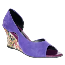 Fiorella Purple Peep Toes